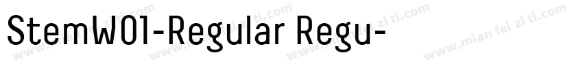StemW01-Regular Regu字体转换